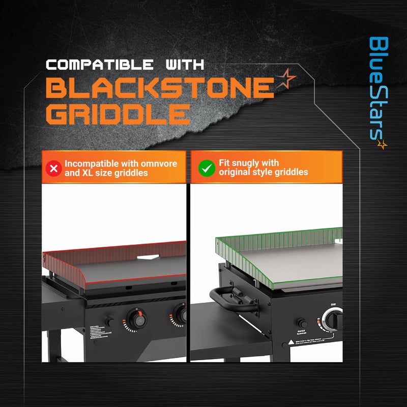 BlueStars 28" Upgraded Silicone Griddle Cover Mat for Blackstone 28" Inch Grill | EasyGrip Feature, Heavy-Duty Food-Grade Protection | Keep Your Grill Clean & Rust-Free All Season - Image 4