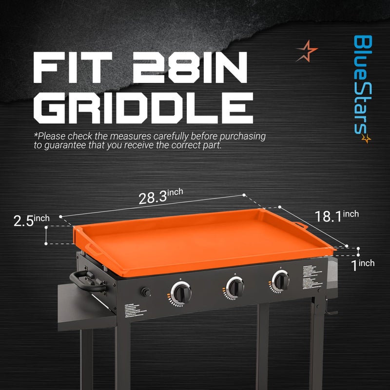 BlueStars 28" Upgraded Silicone Griddle Cover Mat for Blackstone 28" Inch Grill | EasyGrip Feature, Heavy-Duty Food-Grade Protection | Keep Your Grill Clean & Rust-Free All Season - Image 3