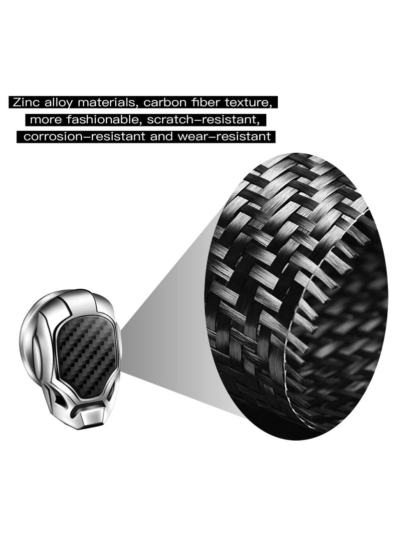 Start Button Cover for Car, Engine Push Start Stop Button Protective Cover Decoration, Car Interior Modification Accessories Push to Start Cover Silver - Image 2