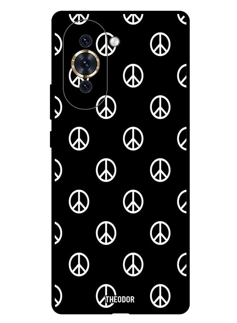 Theodor Protective Case Cover For HUAWEI NOVA 10 Peace Logos - Image 1