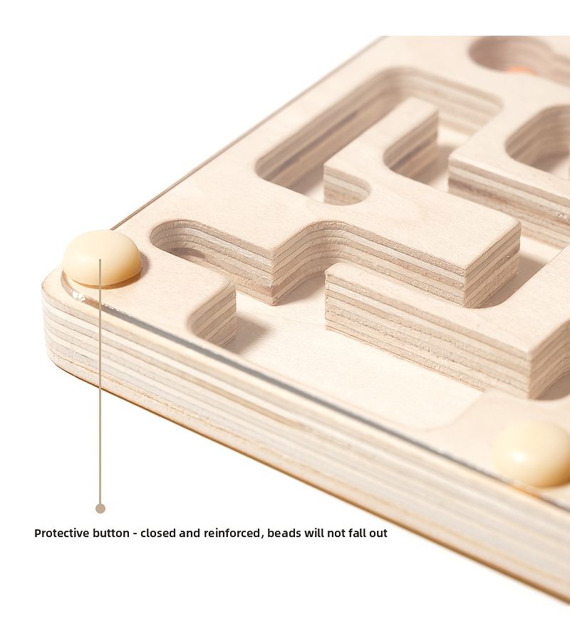 Linden Wood Balance Maze Toy For Fun Hand Eye Coordination Training - Image 5