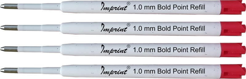 IMPRINT Plastic Body Jotter Refills Bold Point 1 mm Red Ink for Smooth Writing - Image 2