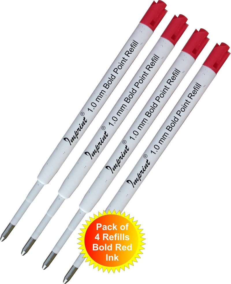 IMPRINT Plastic Body Jotter Refills Bold Point 1 mm Red Ink for Smooth Writing - Image 4