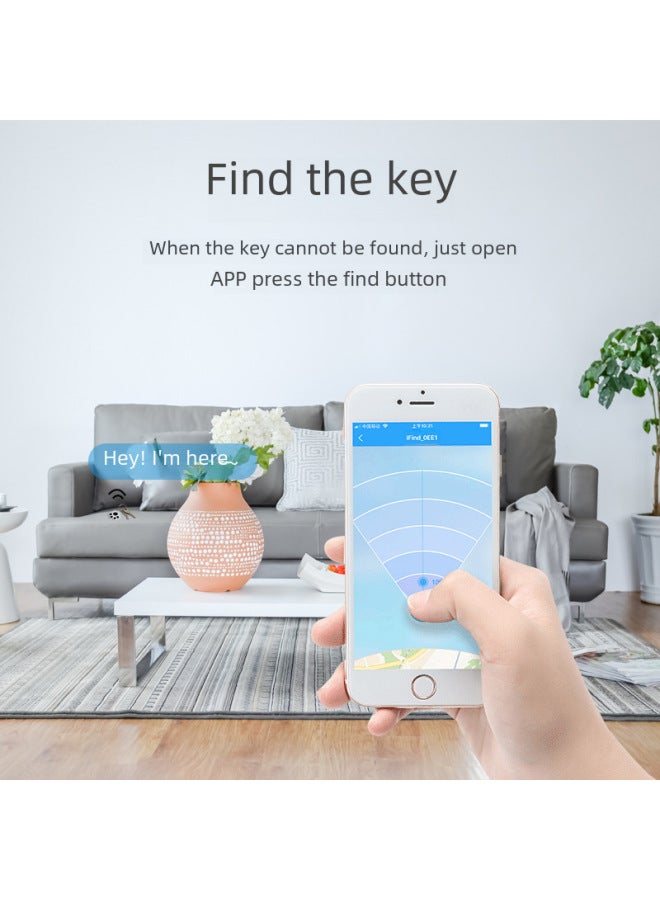 Neutral Mobile Phone Smart Two-way Object Finder Positioning Breakpoint Luggage Wallet Tracking Keychain Dog Claw Bluetooth Anti-loss Device - Image 3