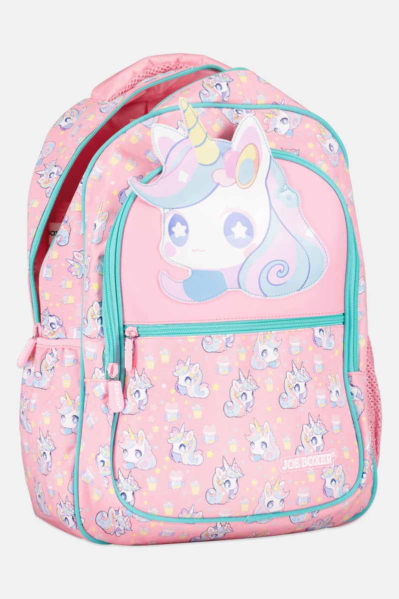 Joe Boxer Kids Girl Graphic Print Backpack, Multicolor - Image 3