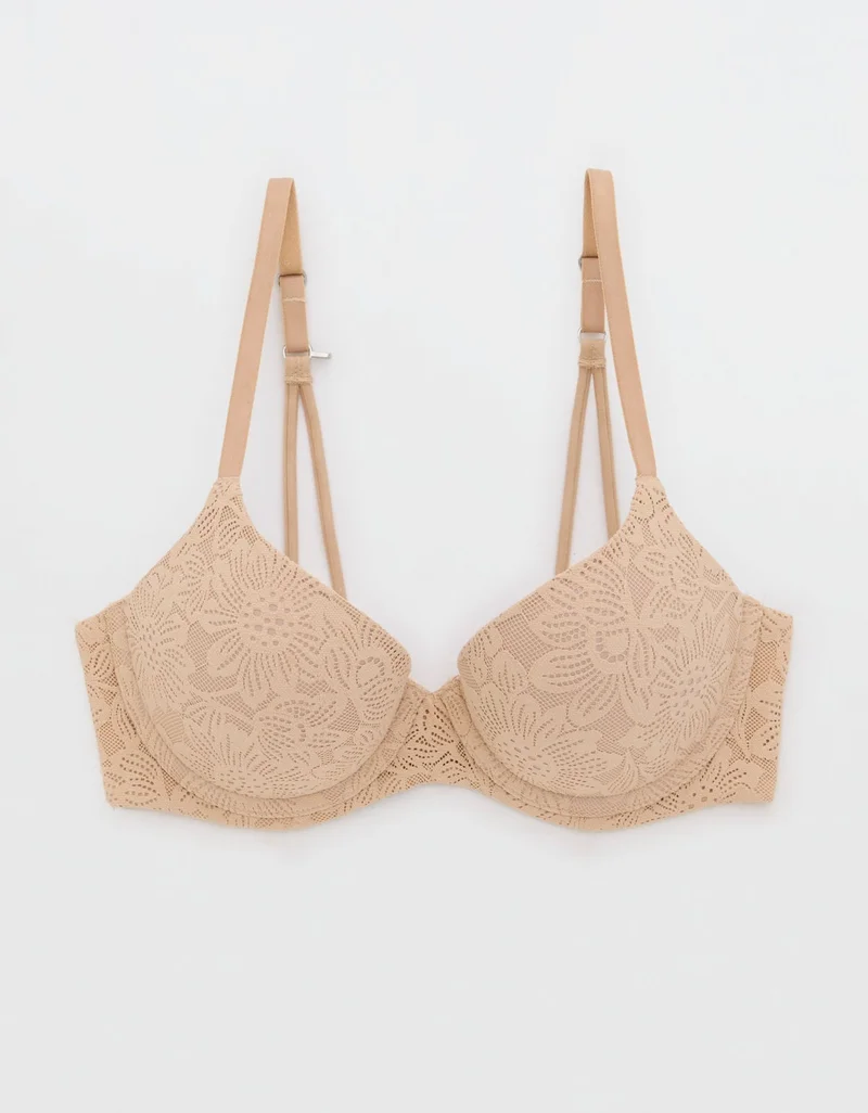 Aerie  Aerie Sunnie Demi Push Up Bloom Lace Bra for Women | Best Price UAE