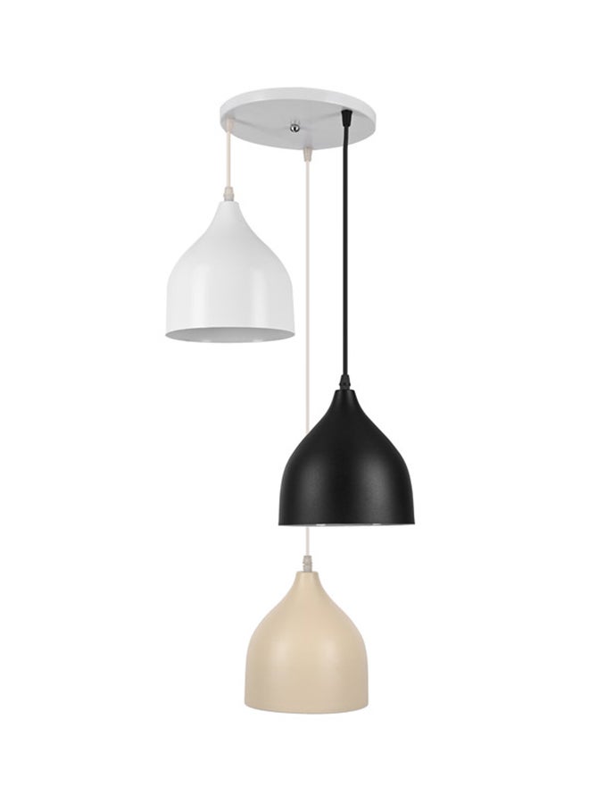 El Rawda Lighting Naomi Triple Ceiling Lamp | modern decorative LED E27 pendant light ceiling lamp hanging | suitable for any room | Color: Multicolor | Size: 70x32 cm
