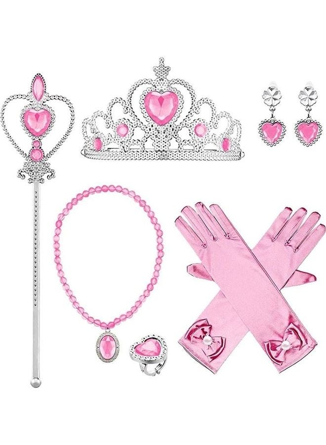 Costume For Kids Girls Princess Dress Up With Accessories Birthday Party Cosplay Outfits 120cm - Image 2