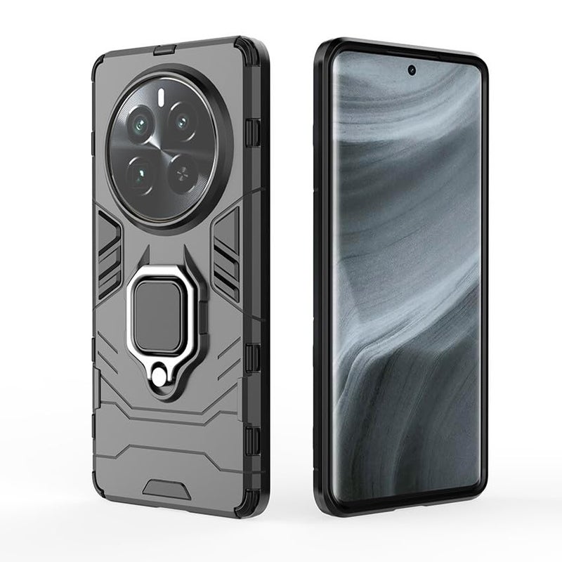SPAZY CASE® Realme 12 Pro Plus 5G Back Cover | Dual Layer Armor Defender Full Body Protective + PC Hybrid Kickstand Back Case Cover for Realme 12 Pro Plus 5G - Image 3