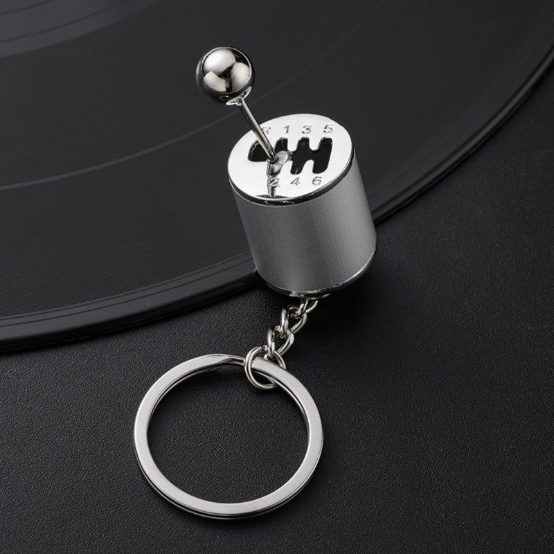 6-Speed Metal Gear Shift Keychain - Polished Metal Compact Lightweight Realistic Shifter Accessory for Car Lovers, Bag And Mobile Phone Decor - Image 4