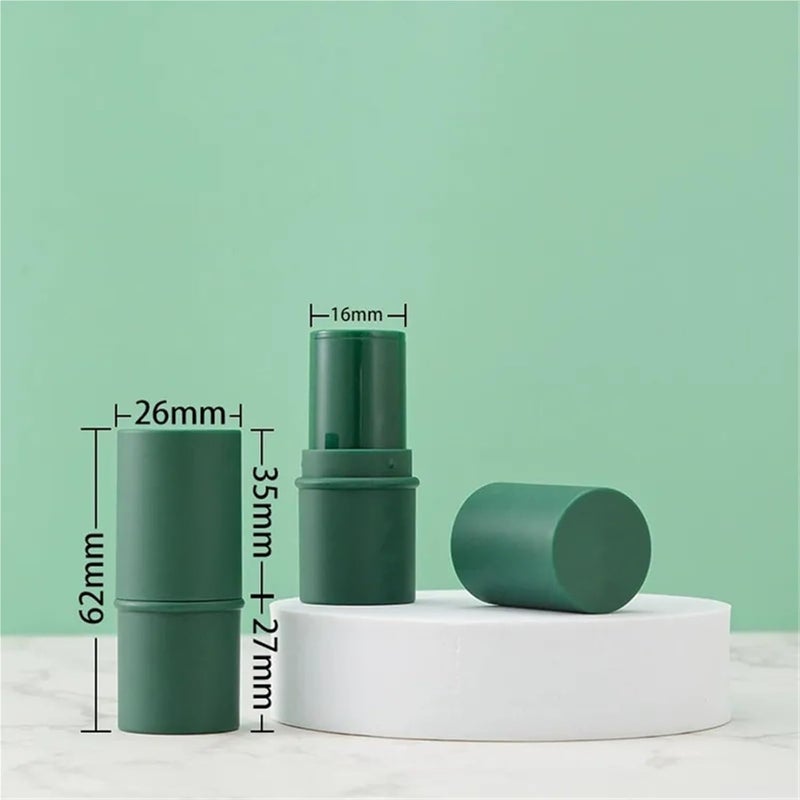 Empty Lipstick Tubes 30PCS Cylinder Solid Deodorants Tube Green/Pink/Purple Lip Balm Container For Diy Lipstick(Matte pink) - Image 4