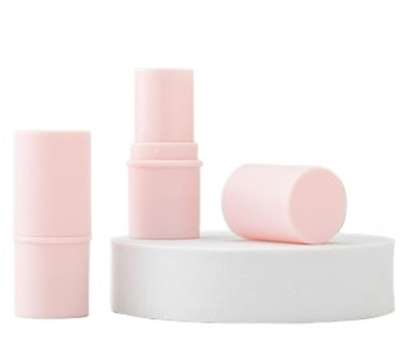 Empty Lipstick Tubes 30PCS Cylinder Solid Deodorants Tube Green/Pink/Purple Lip Balm Container For Diy Lipstick(Matte pink) - Image 1
