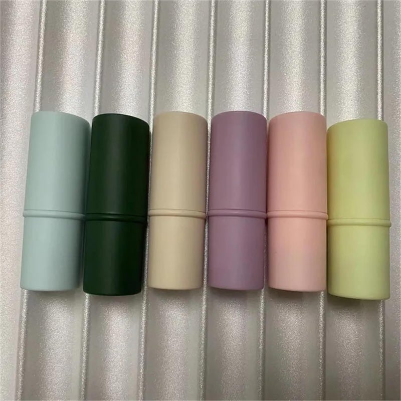 Empty Lipstick Tubes 30PCS Cylinder Solid Deodorants Tube Green/Pink/Purple Lip Balm Container For Diy Lipstick(Matte pink) - Image 5