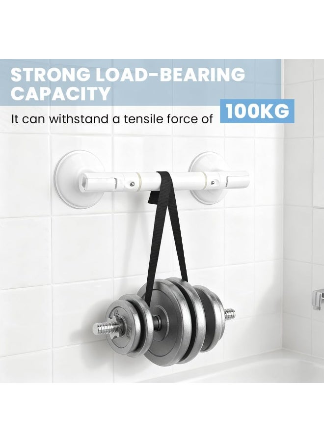 13.8 Inch Suction Cup Shower Handle Grab Bar, Removable Bathtub Safety Aid, Glow-in-the-Dark - Image 5