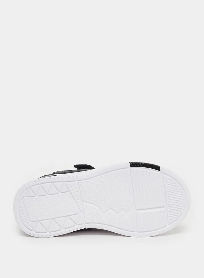 Styli Color Block Low Top Trainer Shoes with Velcro Closure