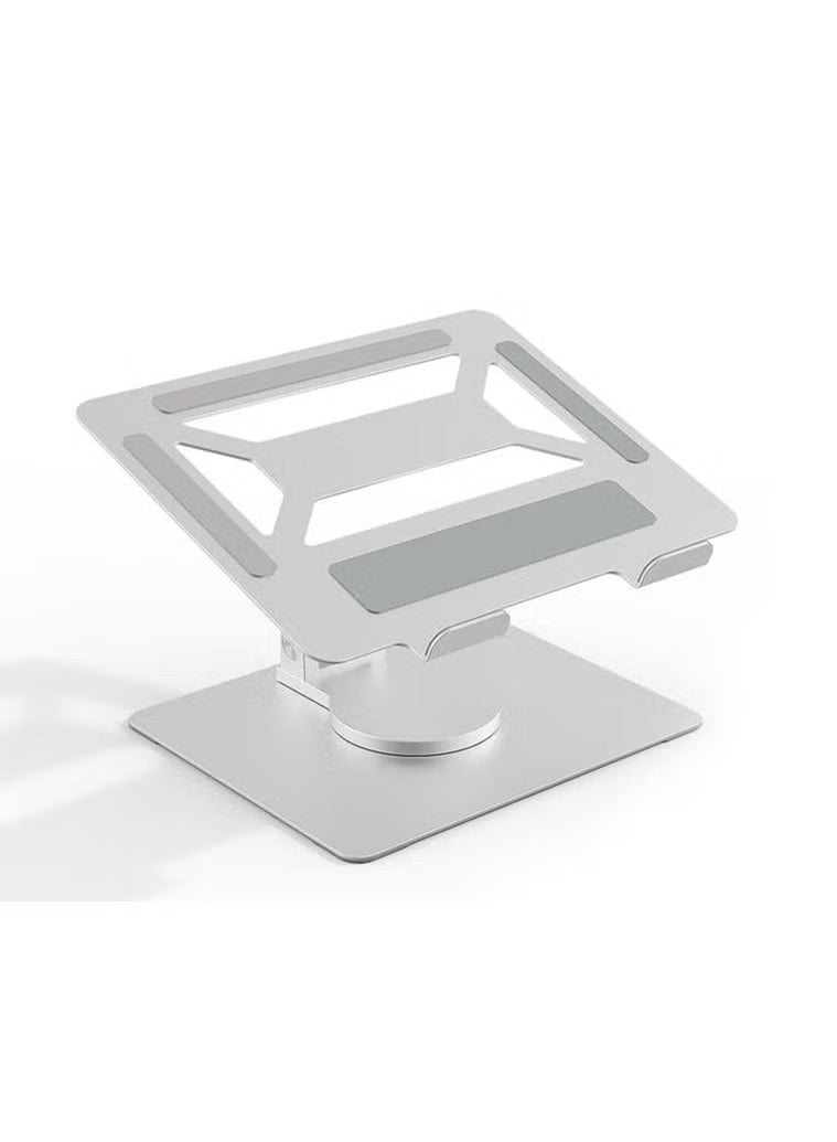 Adjustable Laptop Stand for Desk with 360° Rotating Base, Ventilated Cooling Notebook Stand, Lightweight Computer Holder for Home Office Travel. - Image 3