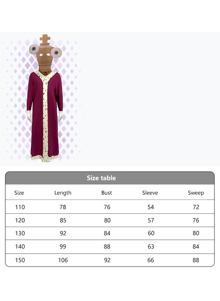 عام 1 مجموعة من حزب لعب الأدوار للأطفال والكبار سحر السيرك الرقمية زي الملك ، مع أقنعة الوجه والدمى أفخم مجانا - Image 3