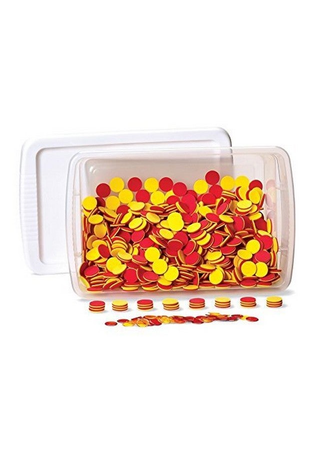 hand2mind hand2mind Foam Two-Color Counters, Red and Yellow Counters, Counting Manipulatvies, Math Counters for Kids, Counting Chips, Math Manipulatives, Math Bingo Chips, Counters for Kids Math (Pack of 1000)  - Image 5
