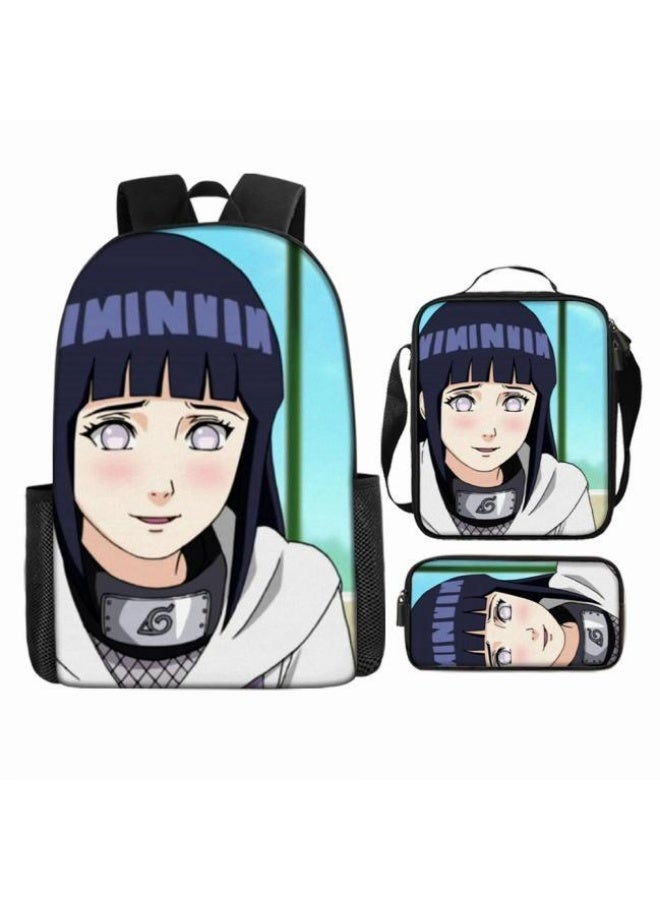 عام حقيبة ظهر مطبوعة بالرسوم المتحركة + حقيبة يد + مجموعة حقيبة قلم، مجموعة حقيبة عملية من ثلاث قطع (يتوفر الطلاب والأطفال والأصدقاء وتسلق الجبال وما إلى ذلك) - 40 - Image 2