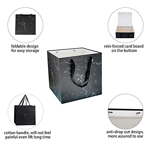 RUIFYRAY Large gift bag, 11.8" Square Reusable Big Boxes with Handle, for Wedding, Birthday, Presents, Father's Day, Thanksgiving, Christmas, New Year's, Holiday Gifts - Image 3