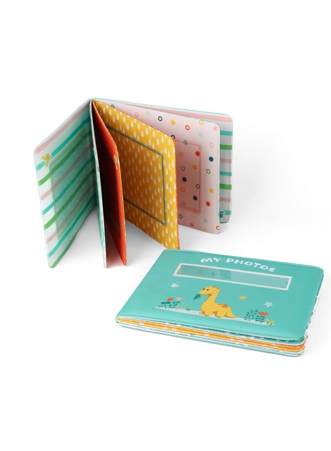 FANNA Baby's My First Photo Album of Dinosaur Theme, Soft Cloth Photo Album with Color Pages for 10 Pictures 4x6 inch - Image 5