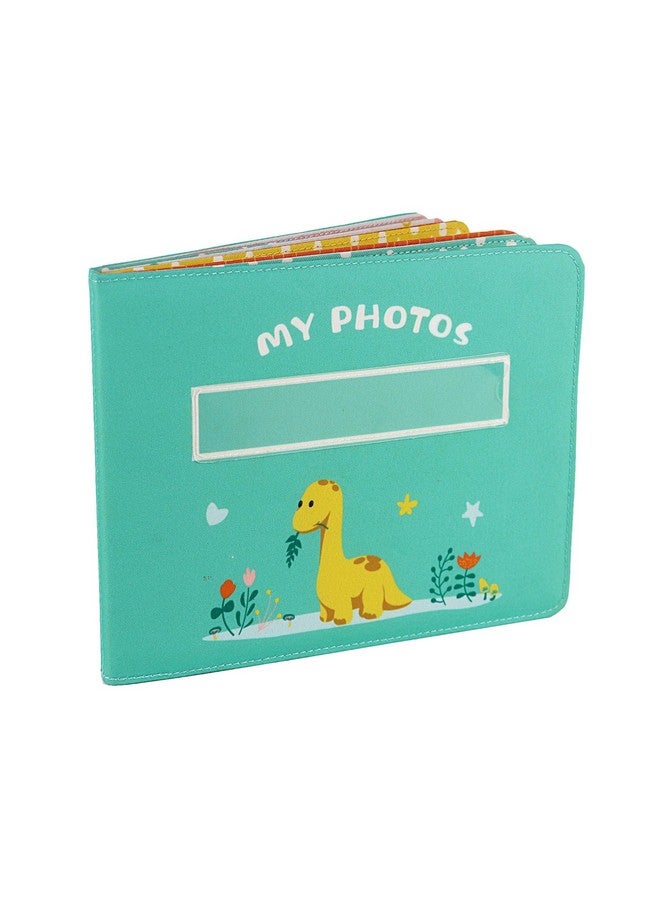 FANNA Baby's My First Photo Album of Dinosaur Theme, Soft Cloth Photo Album with Color Pages for 10 Pictures 4x6 inch - Image 1