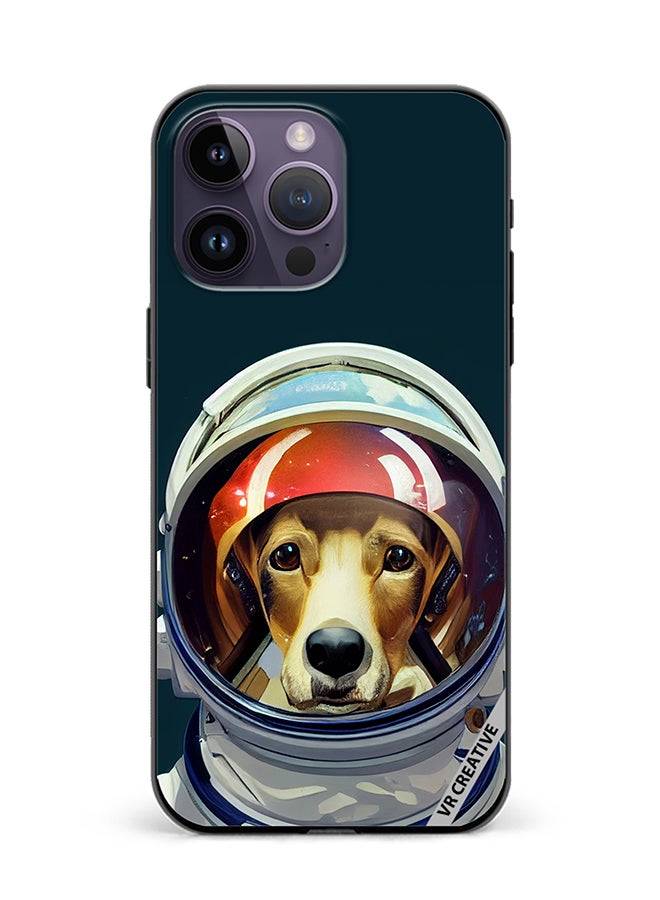 VR CREATIVE Protective Case Cover For Apple iPhone 15 Pro Max An Astronaut Dog In A Spacesuit Is Ready For Space Flight Design Multicolour - Image 1