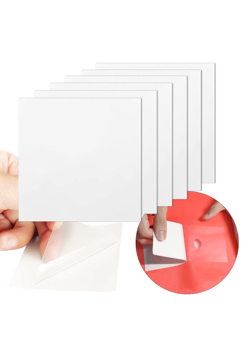 Loquat 6Pcs Waterproof Inflatable Patch Repair Kit，Large TPU Pool Repair Patch for Bounce House, Raincoat, Umbrella，Clear - Image 1