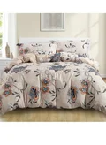 Donetella 4-Piece Queen Size Comforter Set with Removable Filler Multicolour