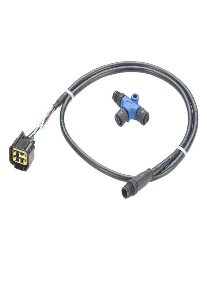 Plinkwirekb NMEA 2000 N2k 6Pin Engine Interface Cable M12 5Pin to 6Pin Engine 06653-ZZ3-760HE for Lowrance Simrad B&G Navico & Garmin Networks(1M/3.28FT) (Cable+T Connector) - Image 3
