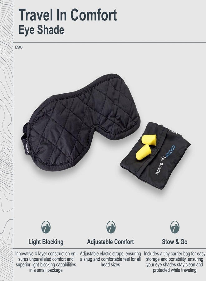 COCOON - Premium - Eye Shade, Sleep Eye Mask for Men Women, Light Blocking, Foam Ear Plugs - Black - Image 2