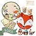 Pop Fizz Designs Woodland Creatures Party Pack Plates Napkins Cups Silverware and Cupcake Wrappers - Image 3