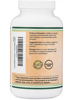 Double Wood Supplements GABA 1,000mg Per Serving, 300 Capsules  - Image 3