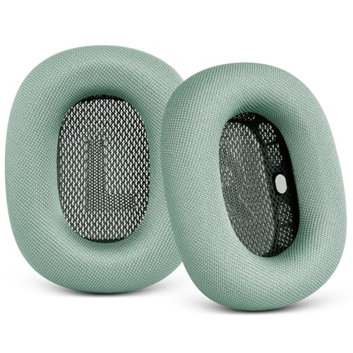 G GVOEARS Ear Cushions for AirPods Max - Mesh Fabric Ear Cups Cover Replacement - Upgraded Cushion for Apple Air Pods Max Headphones (Green) - Image 1