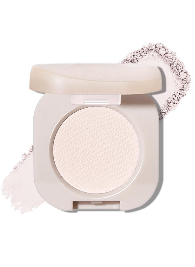 Jutqut Single Matte Eyeshadow, Off White Eye Shadow, Ultra-fine Lightweight Powder, Brightenning Primer Base Eyeshadow, High Pigment, Long Lasting, Multiuse Blendable Korean Eyes Makeup, Moonlight - Image 1