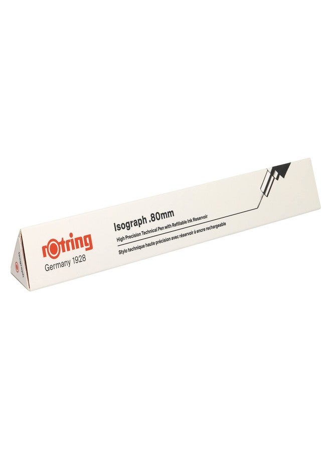 Rotring 0.8Mm Isograph Technical Pen-Gift Boxed,fine,Burgundy - Image 4