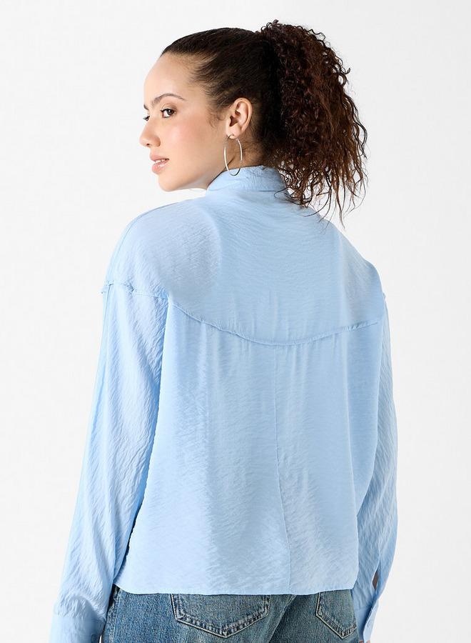 لي كوبر قميص بارز الملمس بأكمام طويلة من لي كوبر - Image 3