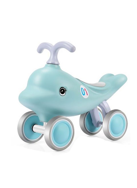 Kids Scooter with Anti-Tip Feature and 135° Steering, Enhances Balance and Coordination Skills for 1-3 Year Olds. Safe and Durable Four-Wheel Toy Vehicle with Soft Seat, Non-Slip Handles .