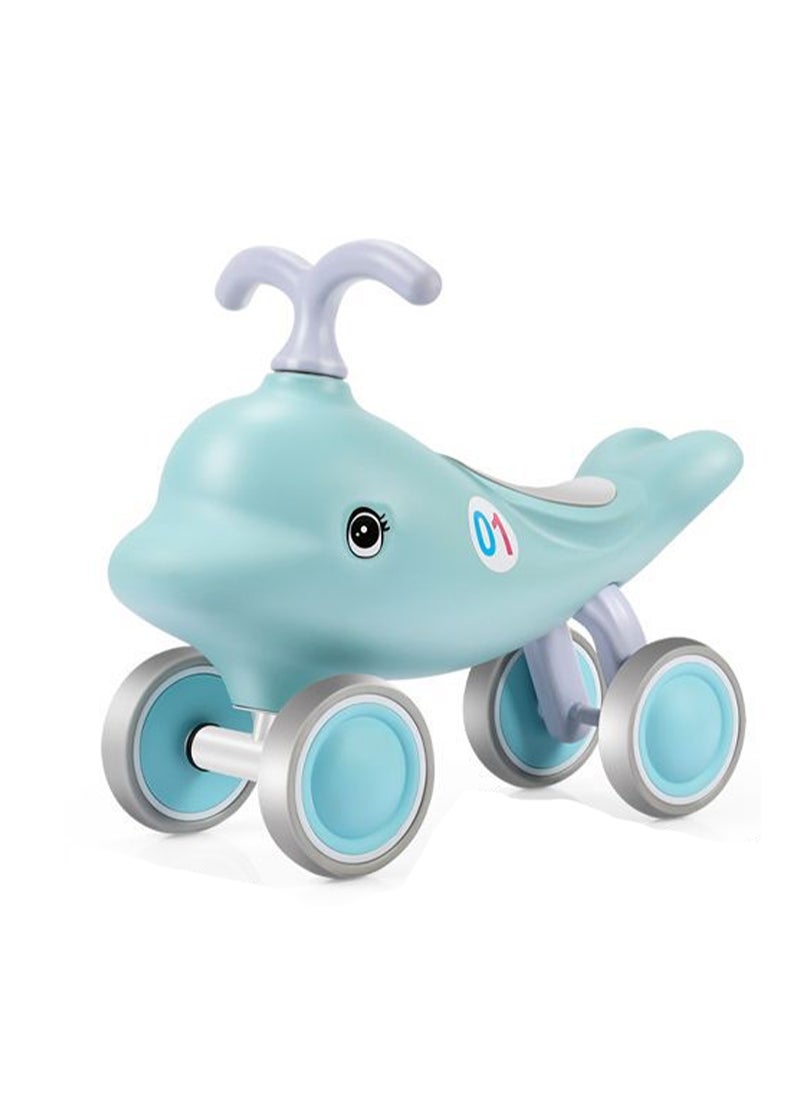Kids Scooter with Anti-Tip Feature and 135° Steering, Enhances Balance and Coordination Skills for 1-3 Year Olds. Safe and Durable Four-Wheel Toy Vehicle with Soft Seat, Non-Slip Handles .
