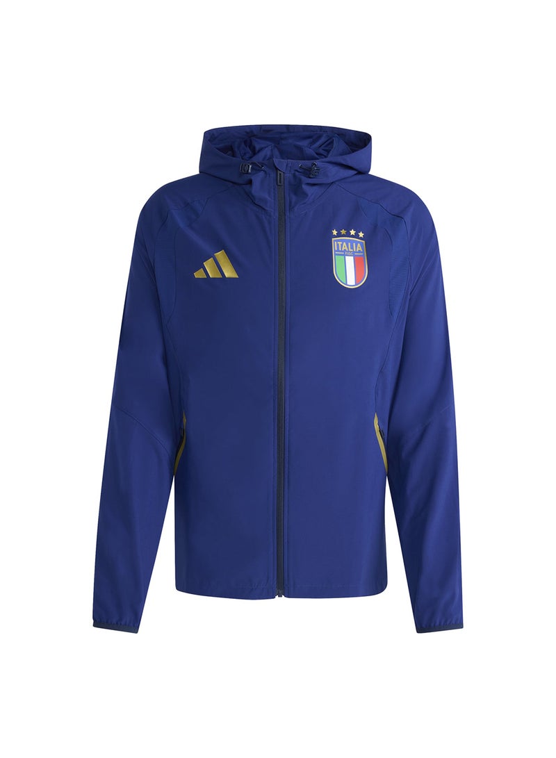 Adidas جاكيت رياضي إيطالي تيرو للسفر بسحاب كامل - Image 1