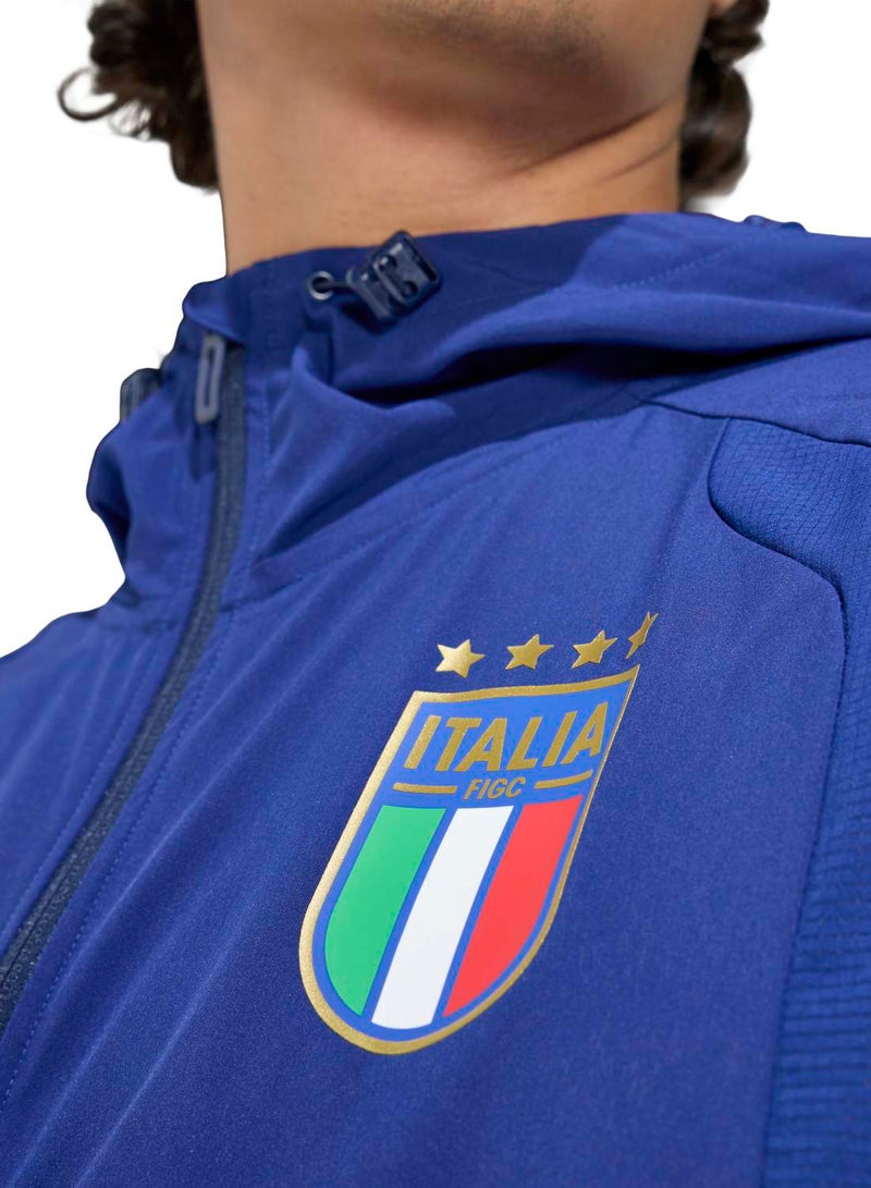 Adidas جاكيت رياضي إيطالي تيرو للسفر بسحاب كامل - Image 5