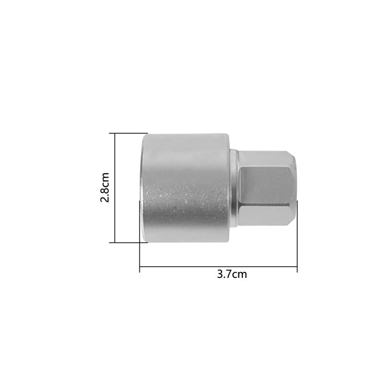 Anti-theft Screw Socket Wrench Silver 816 S Unique Security Design Wheel Locking Nut Key - Vehicle-specific Matching for Car Wheel Anti-theft Protection - Image 4
