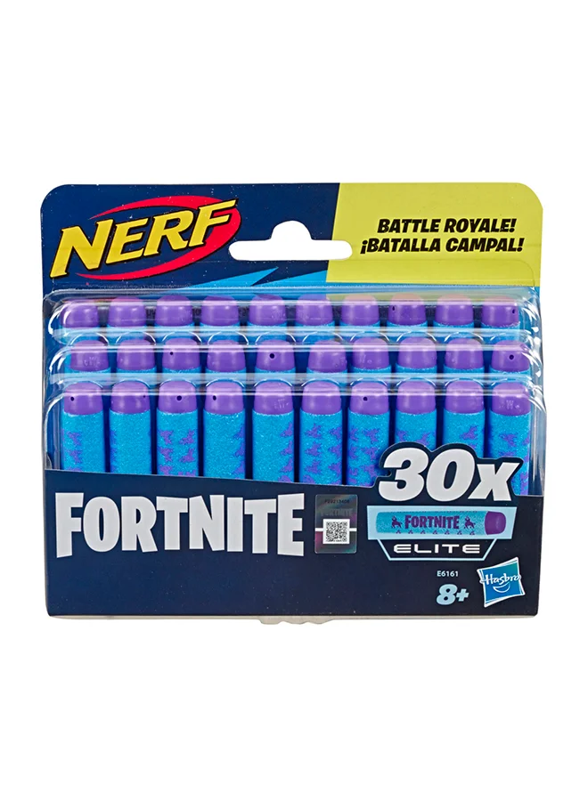 NERF Fortnite Official 30 Dart Elite Refill Pack For Fortnite Elite Dart Blasters - Compatible With Elite Blasters