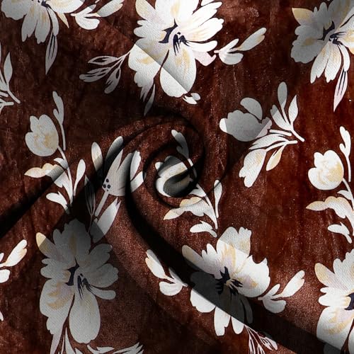 SHOMES Premium Elastic Fitted Warm bedsheets for Winter for Double Bed, Elastic Fitted Winter bedsheets for King Size Bed with 2 Pillow Covers, Size - 72 x 78 Inches (Brown) - Image 4