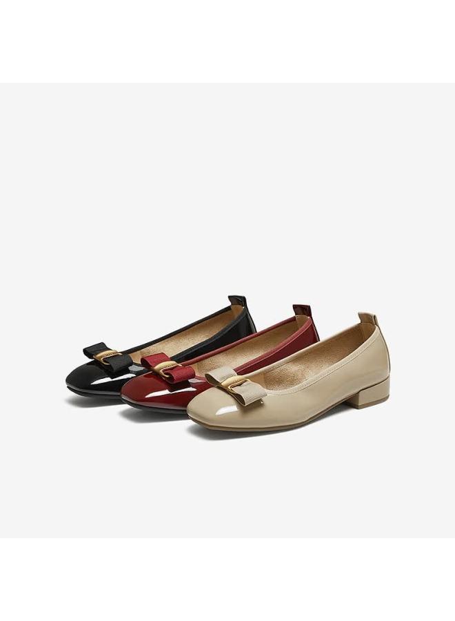 Basto 25 Autumn Shallow Mouth Single Shoes Fashion Commuter Chunky Heel Women's Shoes B1708cq5 Red Size 39 - Image 4