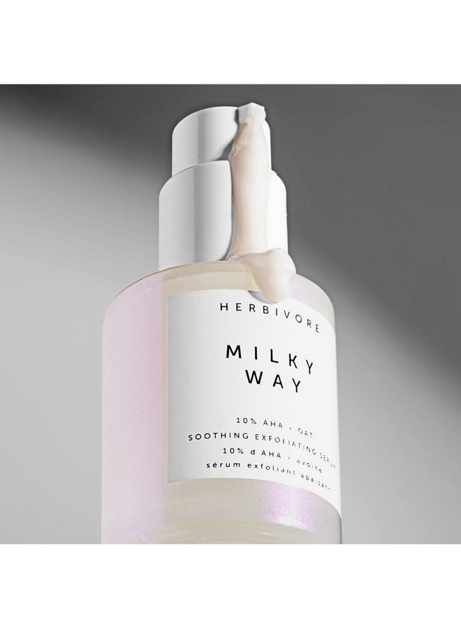 HERBIVORE Milky Way 10% Aha + Oat Soothing Exfoliating Serum With Ceramides & Hyaluronic Acid For Skin Hydration 30Ml - Image 3