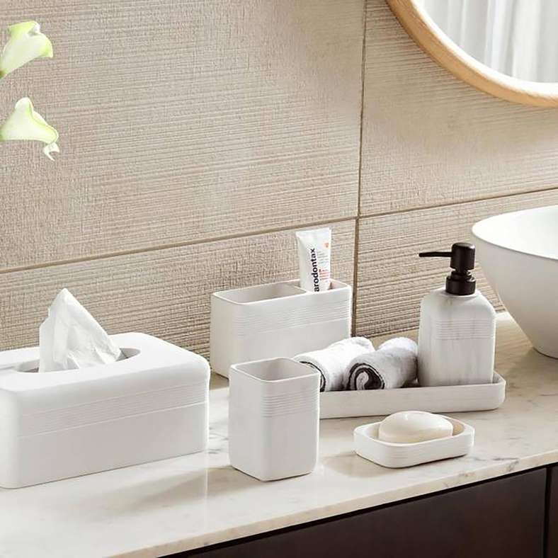 Pan Home حامل فرشاة الأسنان بيا - أبيض - Image 3
