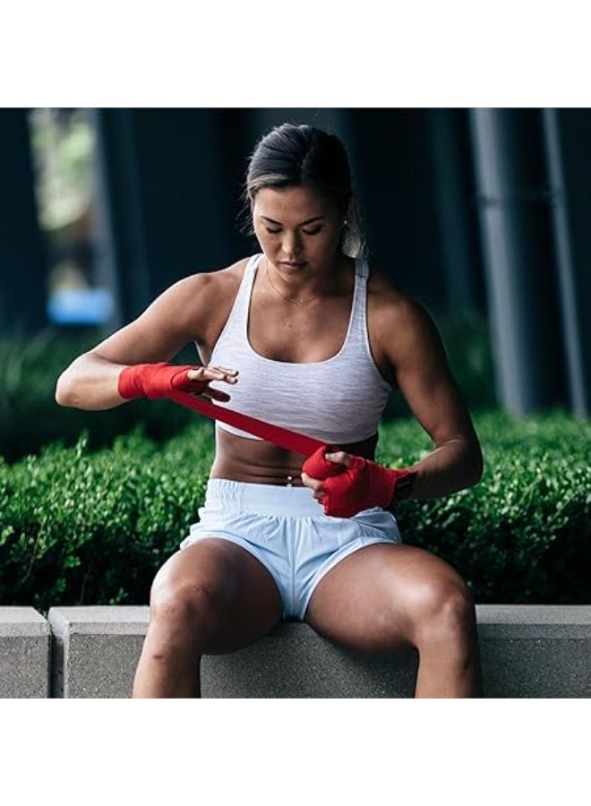 Sanabul  Elastic 120 Inch Boxing Hand Wraps | Kickboxing Handwraps For Boxing Gloves For Men, Women, And Kids | Muay Thai Mma Hand Wraps | Red - Image 5