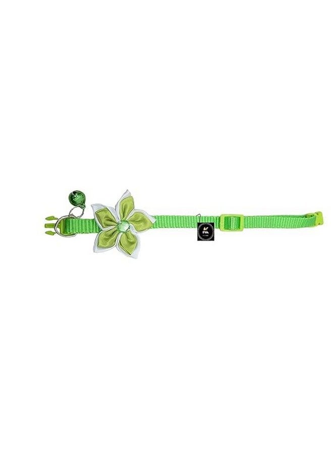 PET Adjustable Safety Flower Bow Tie With Bell Collar With Bell For Puppy And Cats Pack Of 6  - Image 2