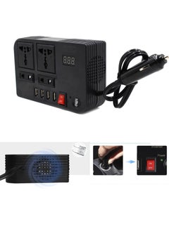 ELTRAZONE 300W Car Power Inverter With 4 USB Socket Auto Charger Converter DC 12V To AC 220V Fast Charging Part  - Image 5
